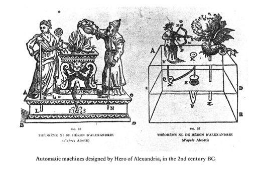 the sacred automatons of ancient Egypt and Greece