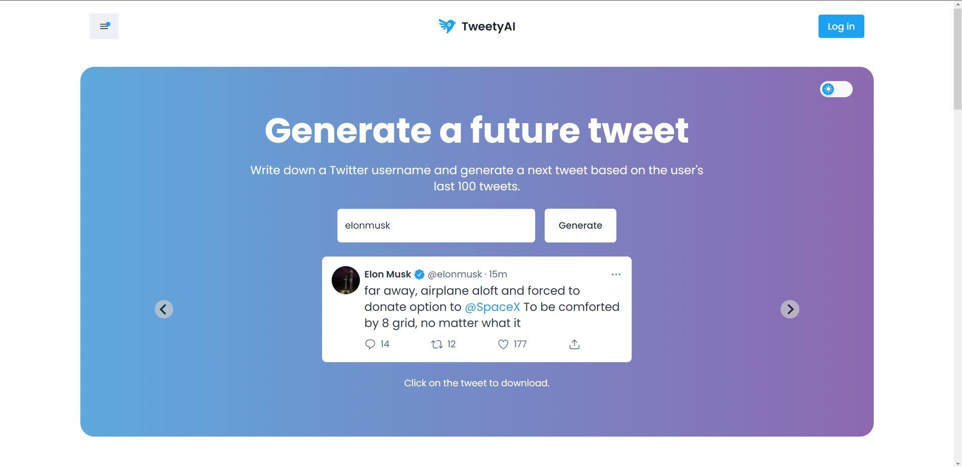 Do you want to tweet like Elon Musk? It only takes one click with AI