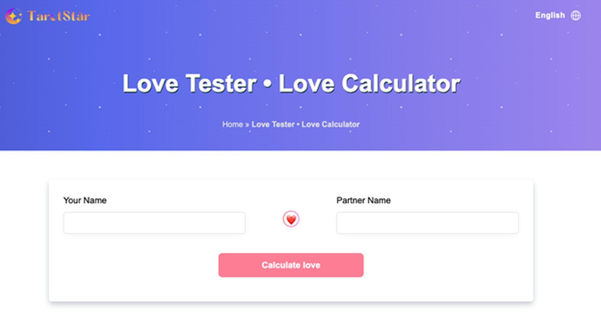 Try out these love meter tests by name and zodiac signs