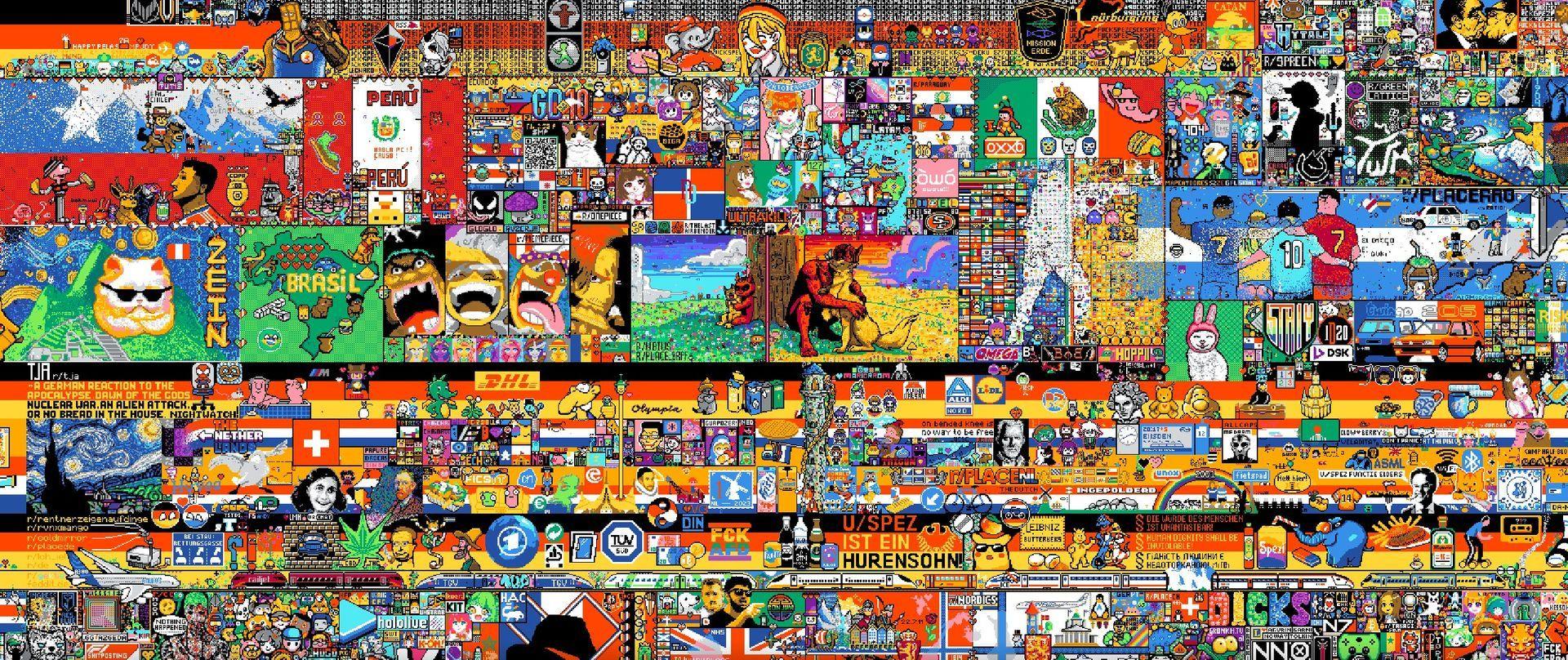 Reddit pixel battle, r/place end date