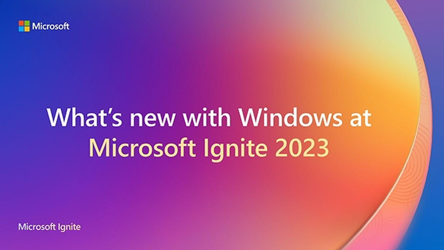 Microsoft Ignite 2023 announcements