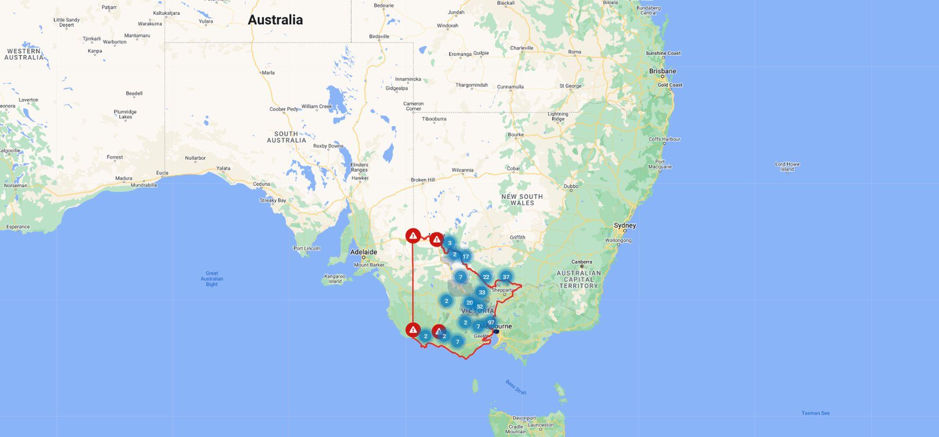 Victoria power outages