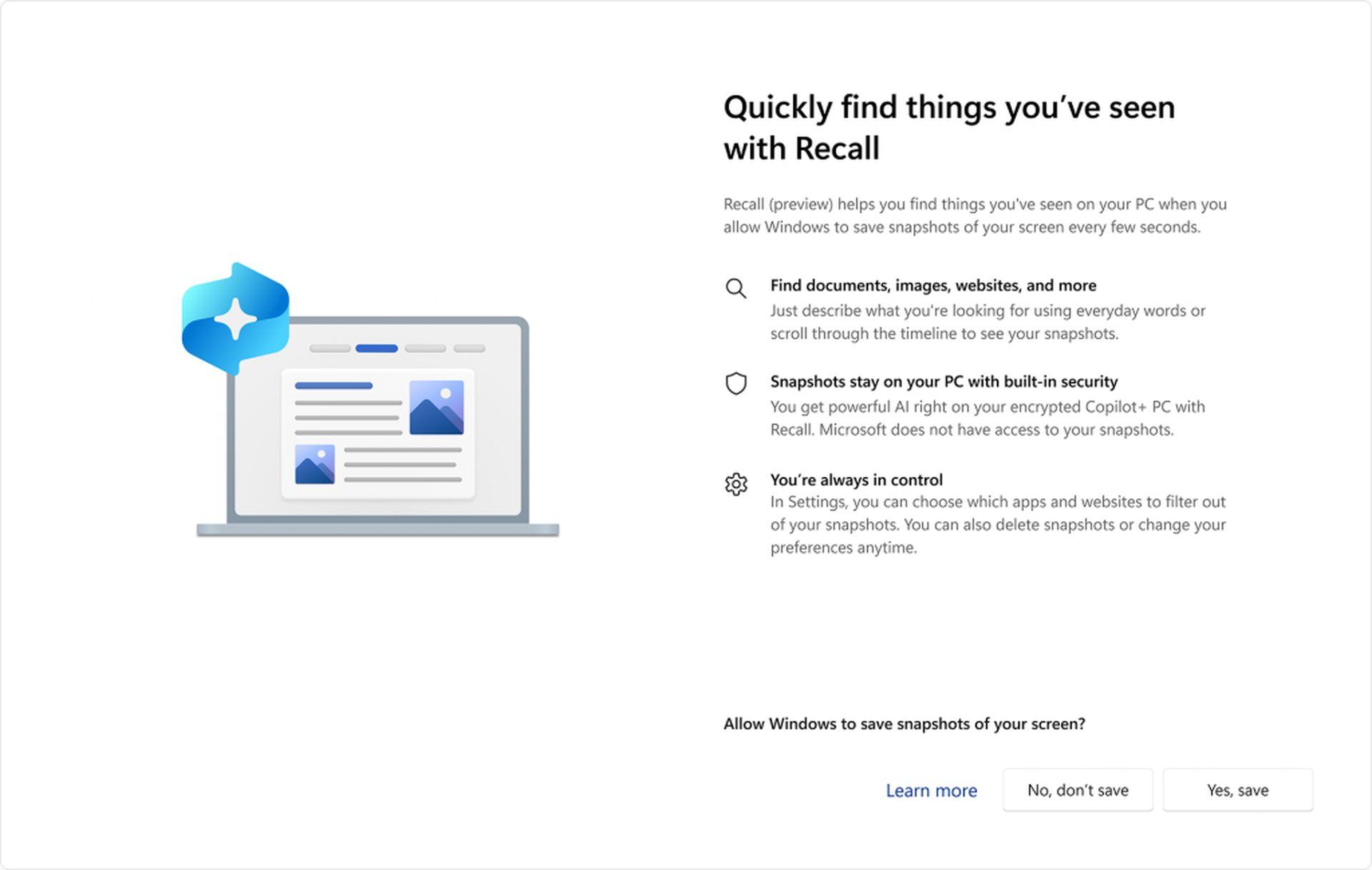 Windows makes Recall optional