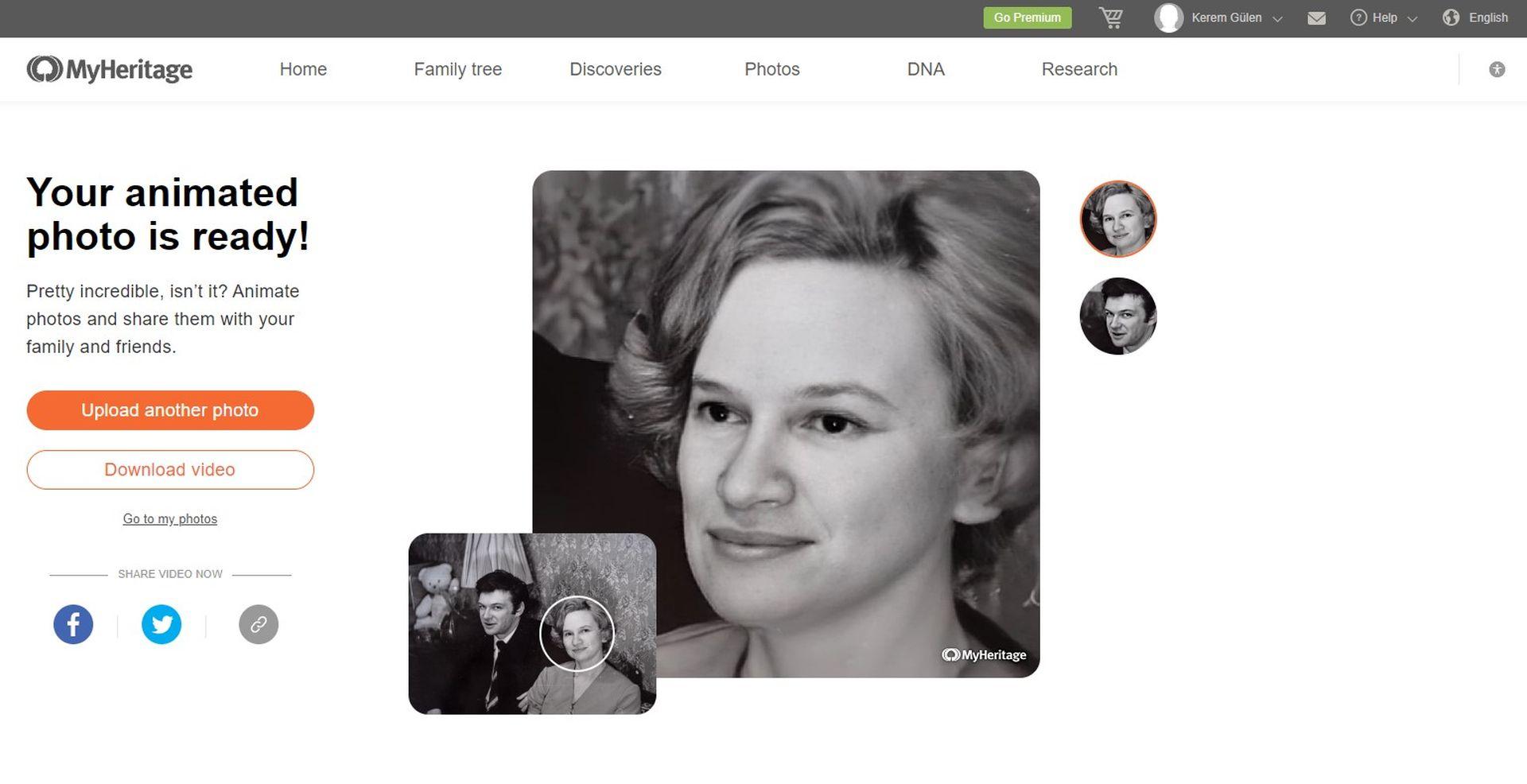 Try MyHeritage’s Deep Nostalgia AI to animate old photos