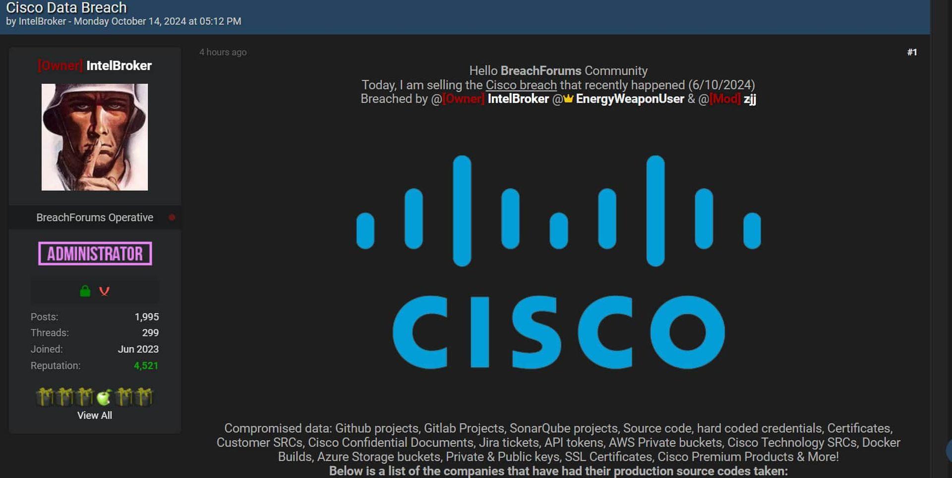 cisco data breach