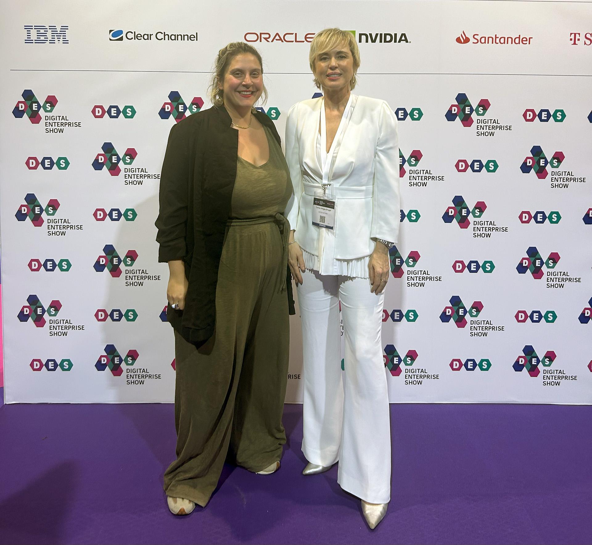 Elena Poughia with Carme Artigas at DES 2024