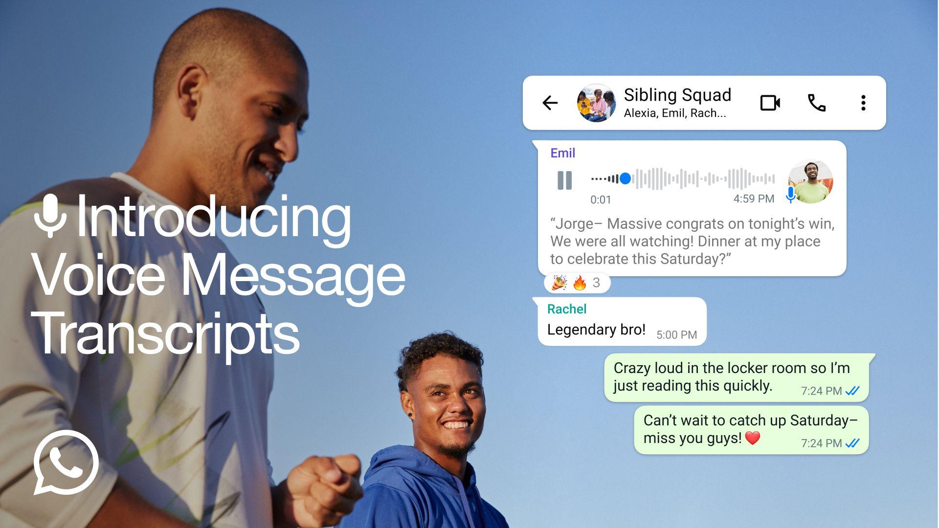 WhatsApp lets you read voice messages now