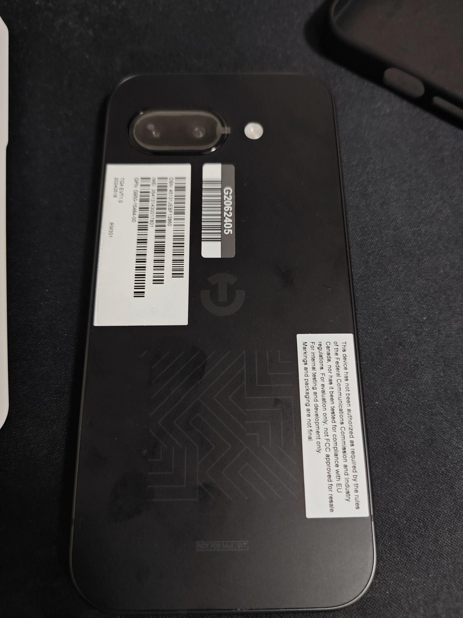 Google Pixel 9a prototype leaks